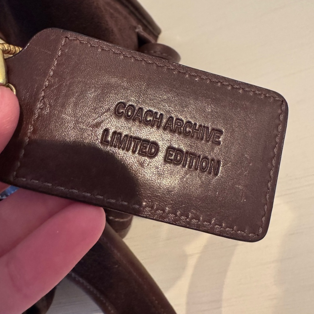 Vintage Coach Limited Edition Mahogany Haversack Bleecker Street Suede bag - Picture 10 of 12